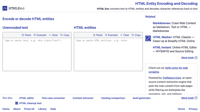Homepage (encode & decode)